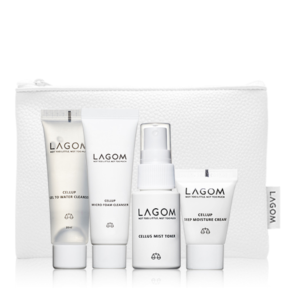 Lagom набор Travel Kit. Набор миниатюр lagom Travel Kit. Lagom CELLUP Gel to Water Cleanser 30 мл. Lagom корейская косметика.